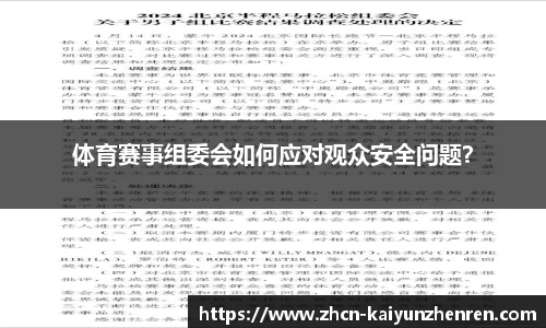 体育赛事组委会如何应对观众安全问题？